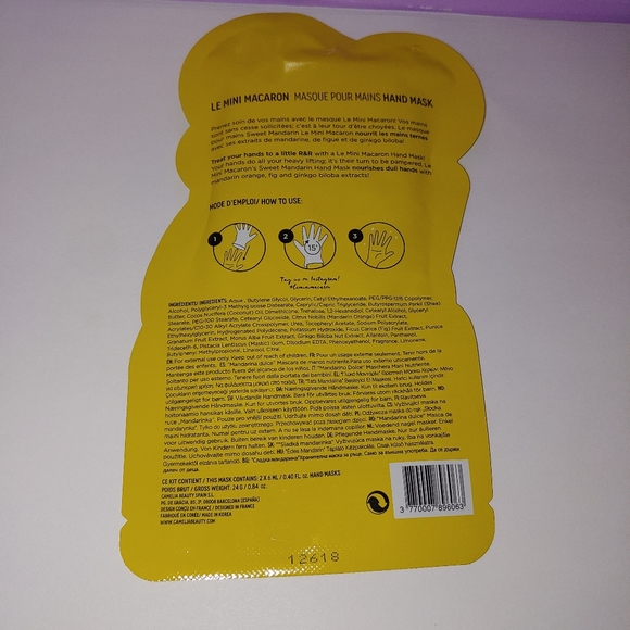 $5 Sweet Mandarin Nourishing Hand Mask Le Mini Macaron - Picture 2 of 2